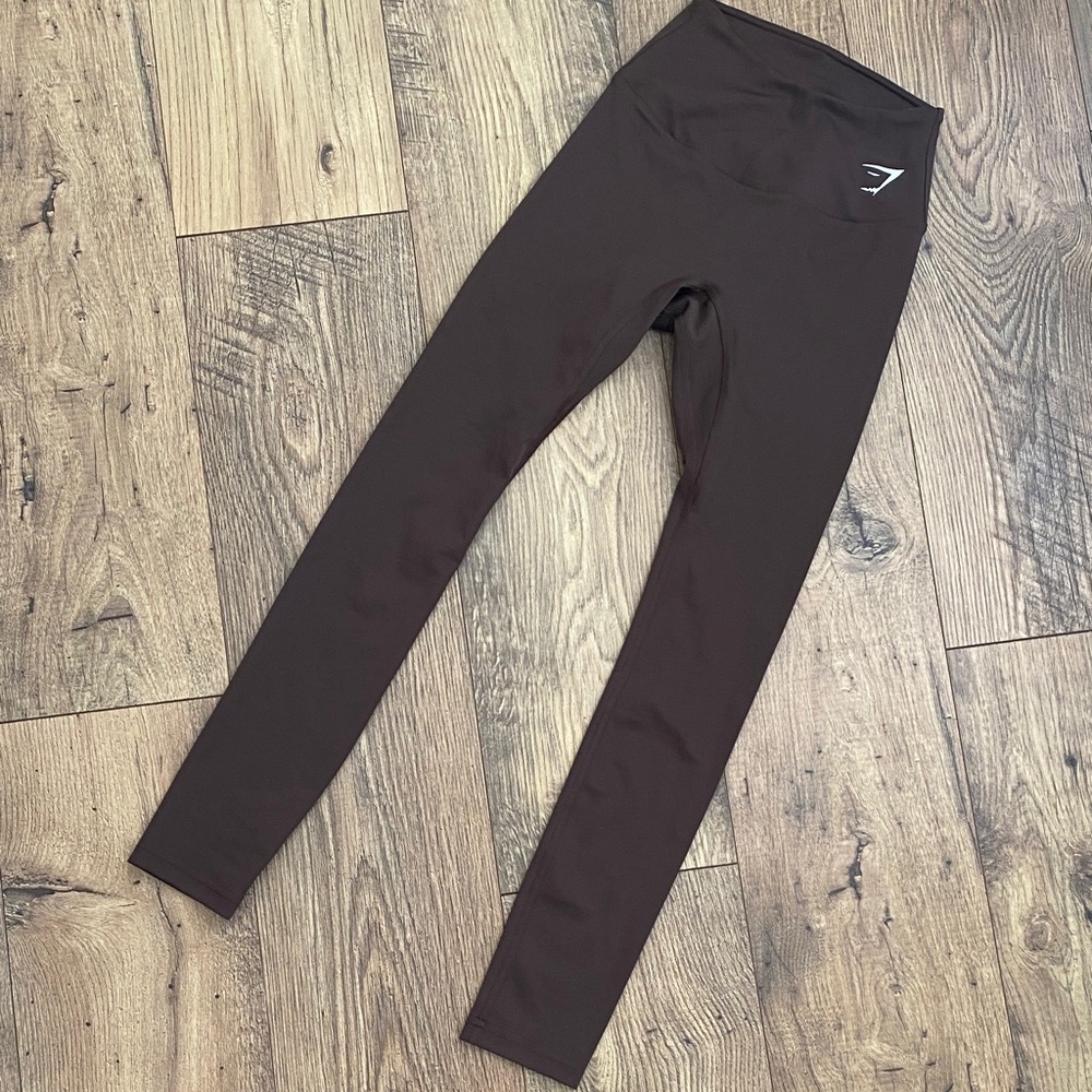 Brown Gymshark Training Leggings